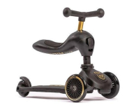 Scoot & Ride Highwaykick 1 Jeździk i hulajnoga 2w1 +kask XXS-S Black&Gold - 1028487 - zdjęcie 4